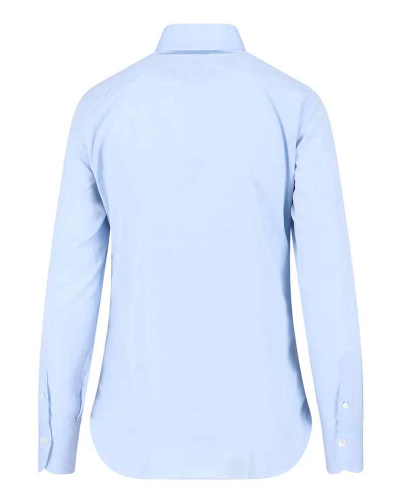 Finamore 1925 Women's Shirts Blue Cotton Blue