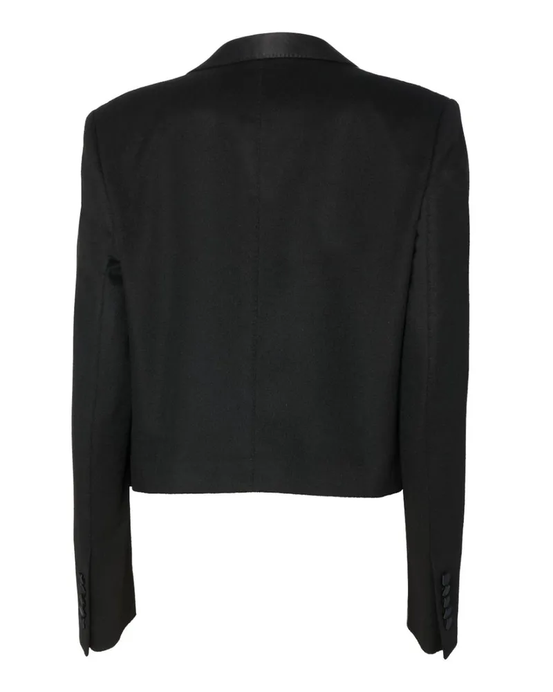 Tom Ford Women's Blazer Wool-Cashmere Black Jacket Black