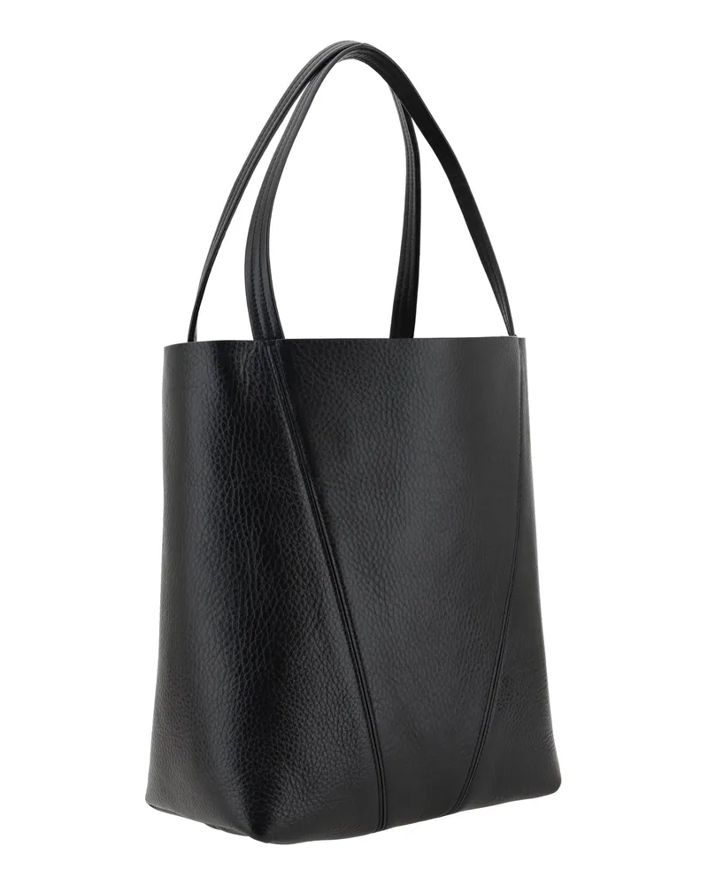 Chloé Women's Shoulder Bag Spin Black Calf Leather Black