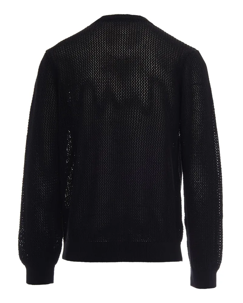 Carhartt WIP Men Knit Sweater Stockton Black Recycled Cotton Jumpers Black