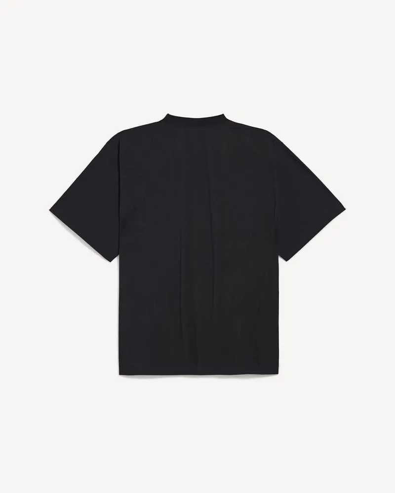 Balenciaga Logo-Printed T-Shirt — Black Black