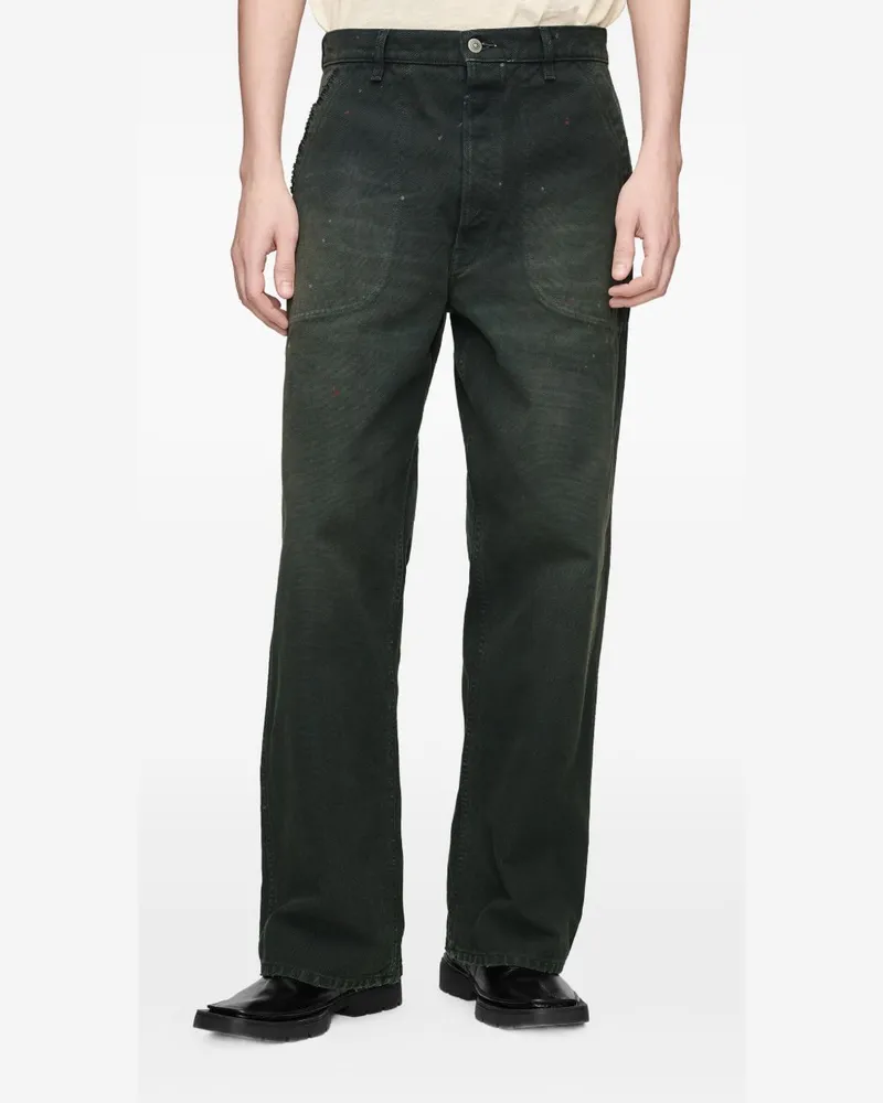 Maison Margiela Workwear-Style Denim Jeans — Grey Grey