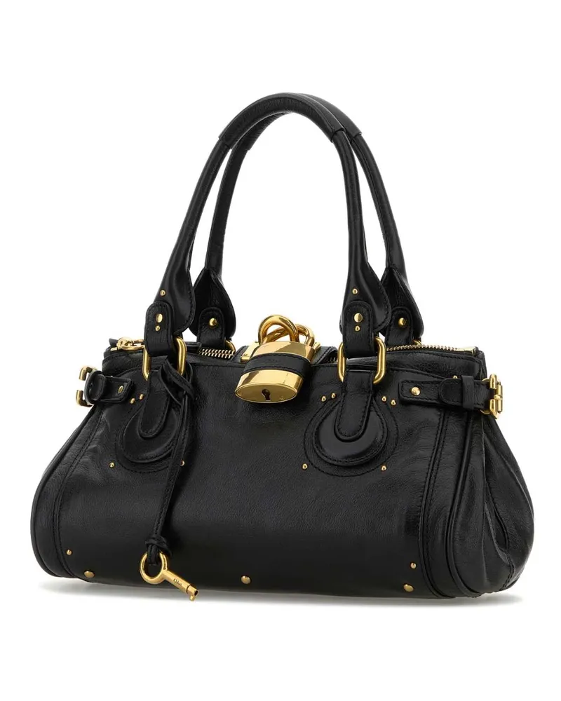 Chloé Leather Top Handle Top Handle Bag — Black Black
