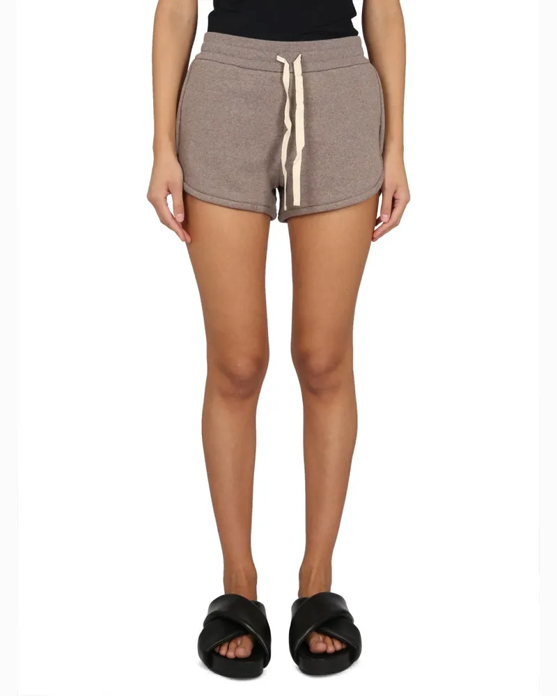 Jil Sander Cotton Sweatshirt Bermudas — Gray Gray