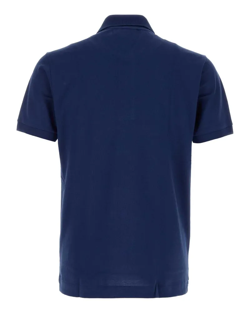 Lacoste Men's Blue Piquet Polo Shirt Exterior: Cotton T-shirts And Polos Navy