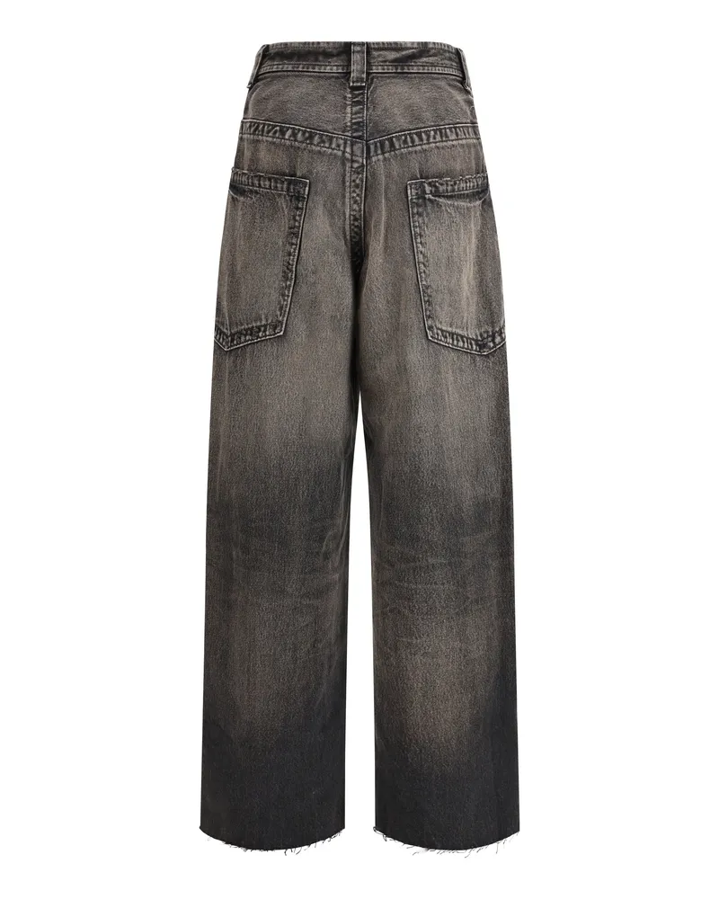 MIHARAYASUHIRO Women's Amateur Denim Jeans Black Cotton Black