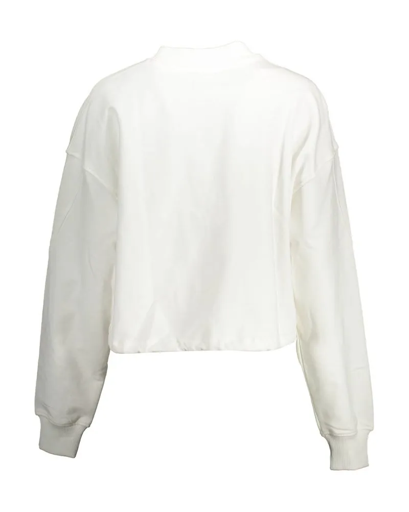 Calvin Klein Logo-Embroidered Cotton Sweatshirt — White White