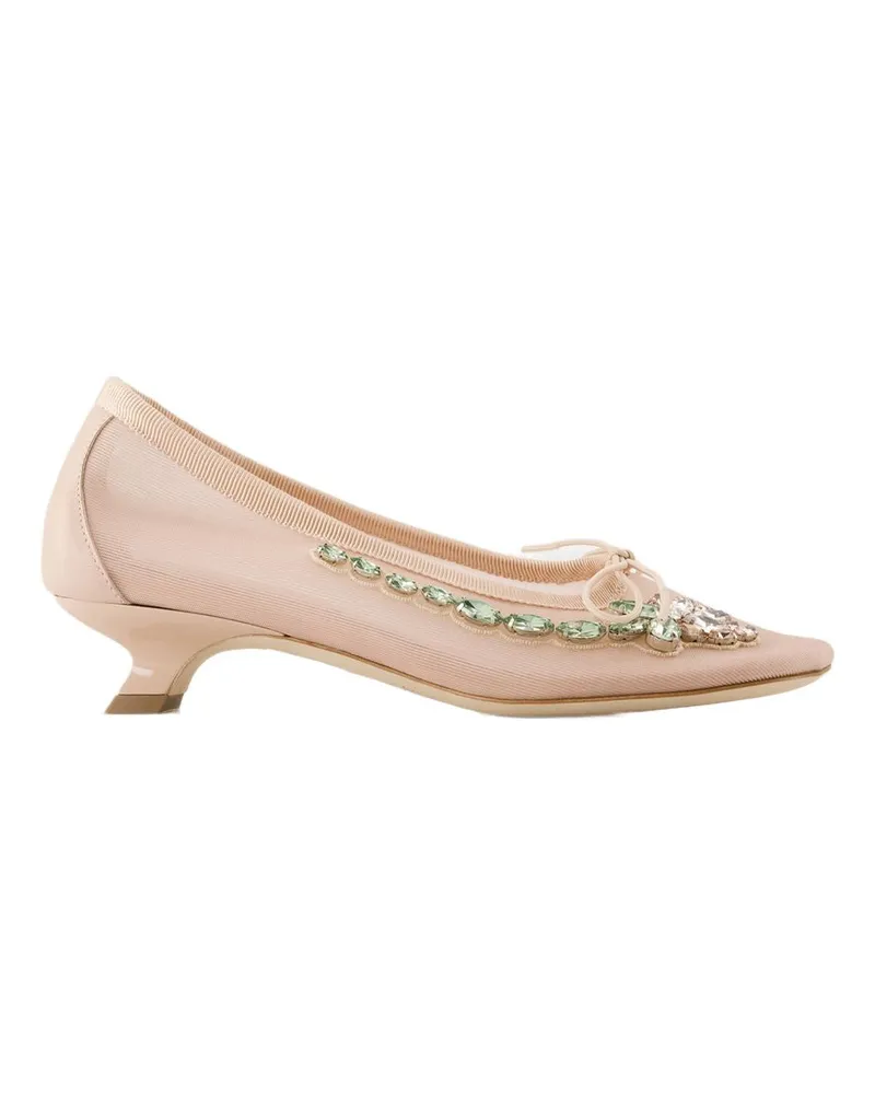 Simone Rocha Women's Court Shoes -  Mesh Nude Neutral Others Pumps Beige