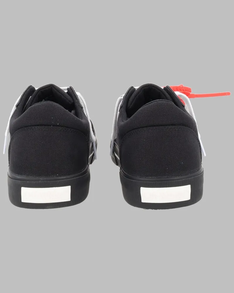 OFF-WHITE Low-Top Cotton Sneakers — Black Black
