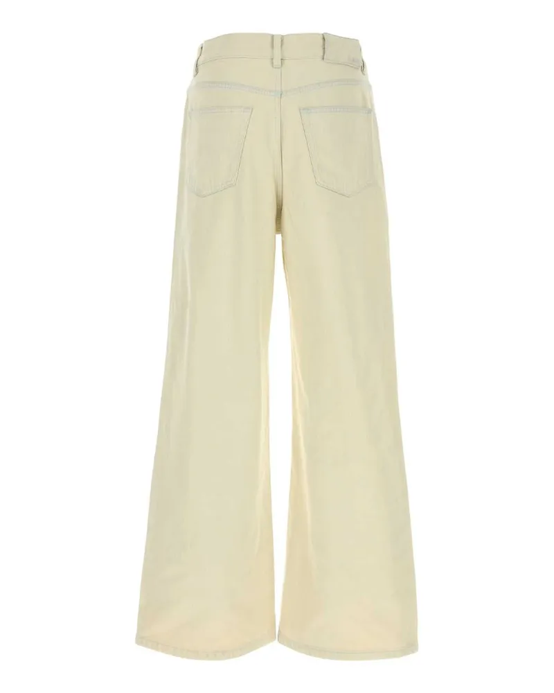 A.P.C. Men's Ivory Denim Clyde Jeans Bleachedout Coton Biologique Beige