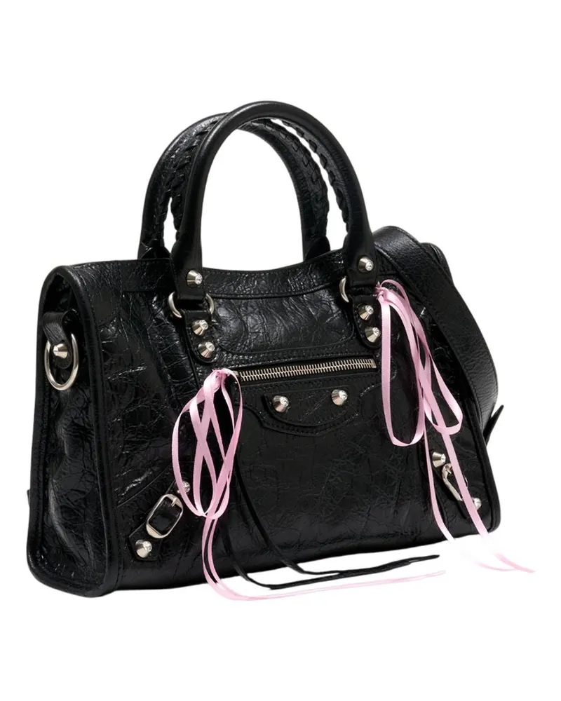 Balenciaga Women's Le City Bag -  Leather Pink Lambskin Handbags-Purses Black