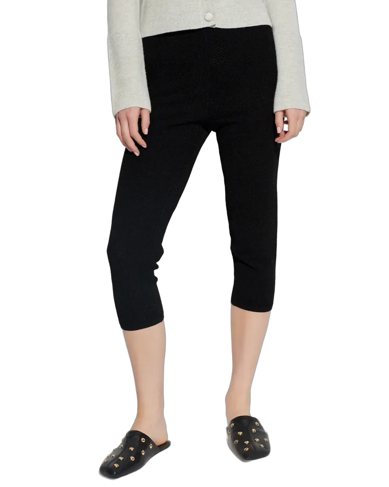 Chloé Women's Knit Leggings Black Trousers Black