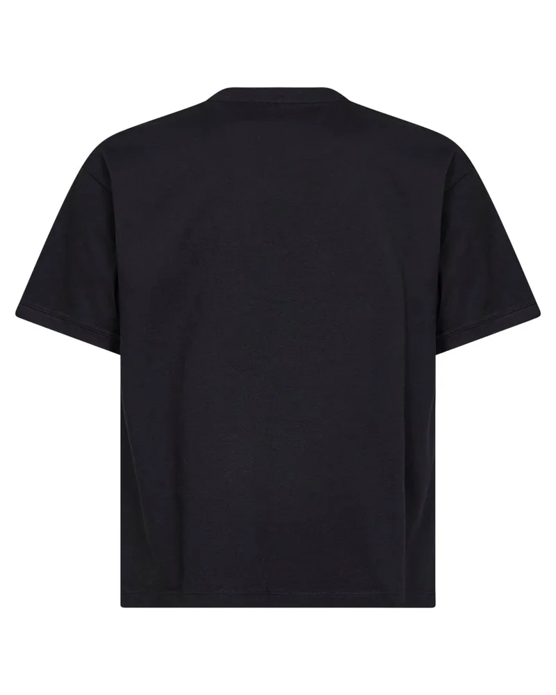 Versace Men's T-Shirt The Vortex Black Cotton T-Shirts And Polos Black