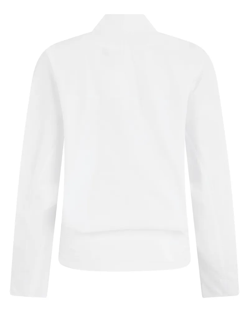 Jacquemus V-Neck Cotton Blouse — White 
