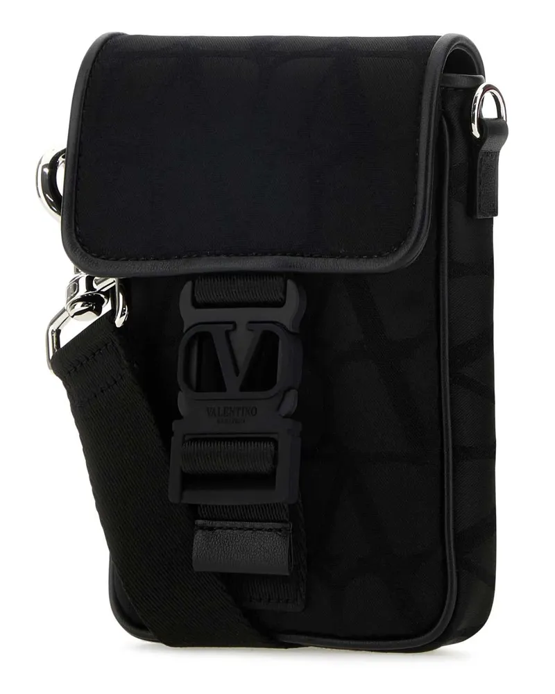 Valentino Garavani Men's Toile Iconographe Phone Case Nero Cover Accessory Black