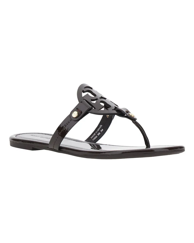 Tory Burch Women's Thong Sandals Miller Brown Calf Leather Brown