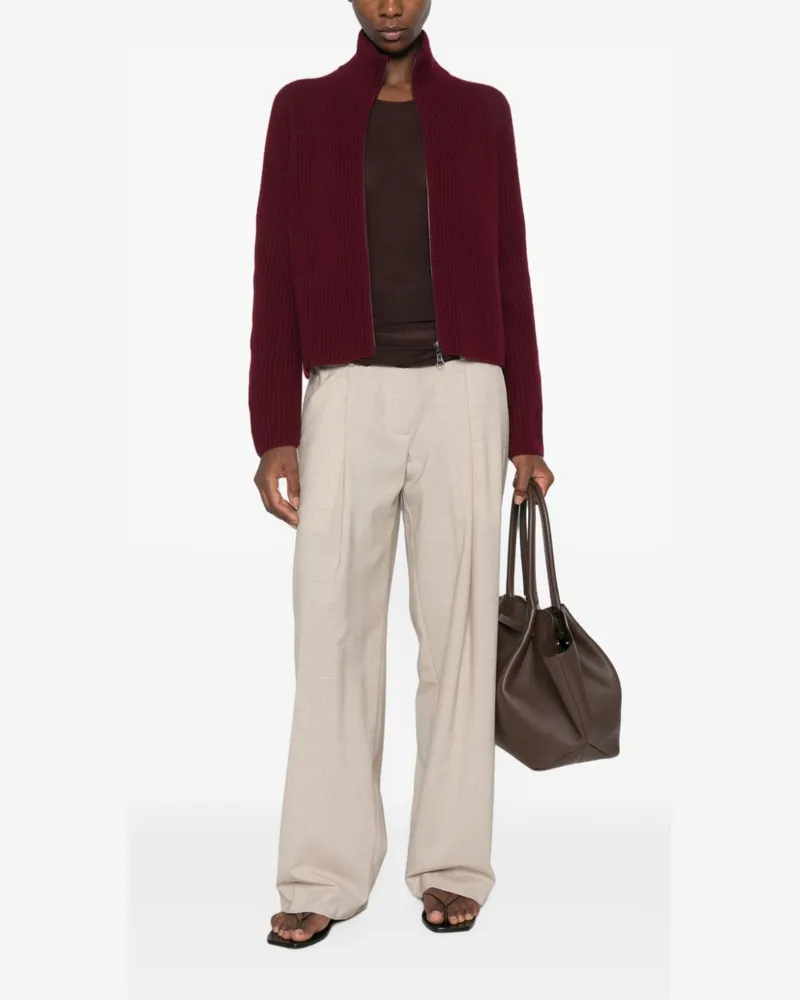 Lisa Yang Sadie Cardigan — Burgundy Burgundy