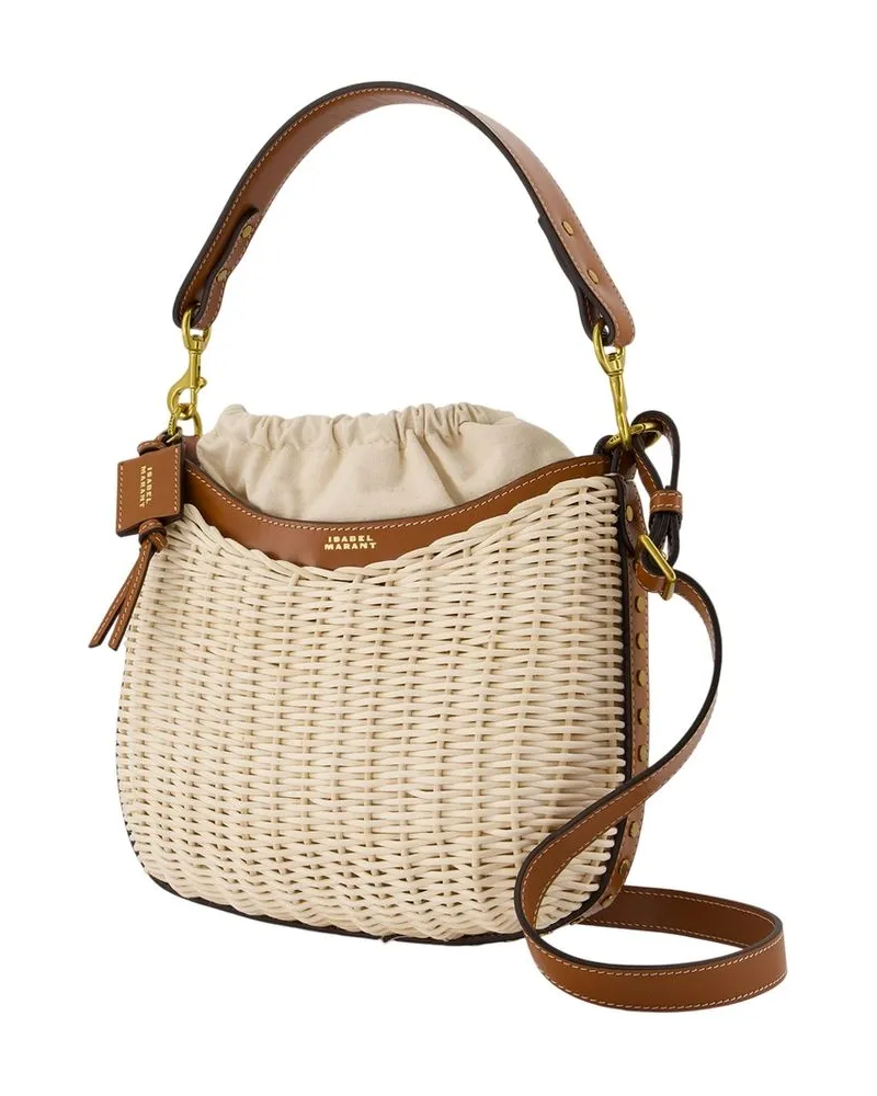 Isabel Marant Women's Oskan Moon Shoulder Bag -  Recycled Fabrics Multi Recycled_fabrics Shoulder-Hobo-Bags Multicolor