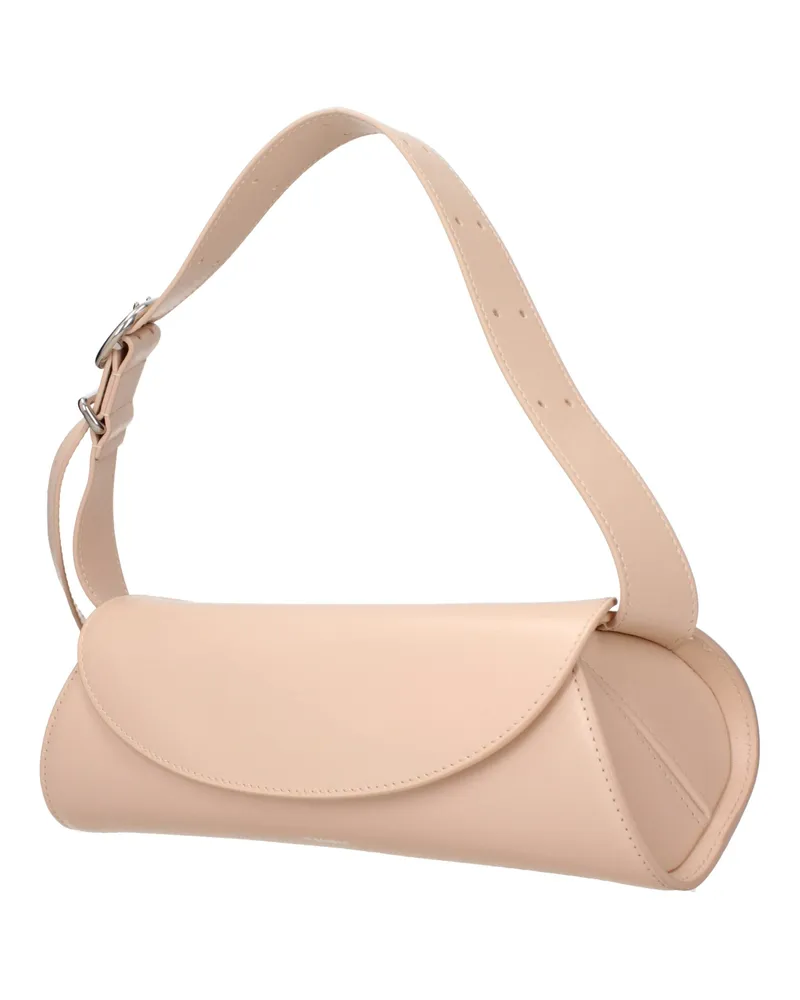 Jil Sander Women's Pink Leather Crossbody Bag Pink