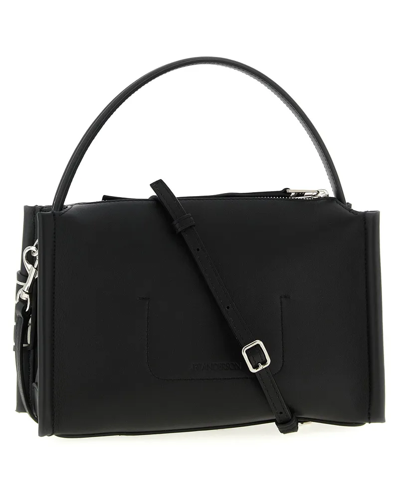 J.W.Anderson Loafer Leather Shoulder Bag — Black Black
