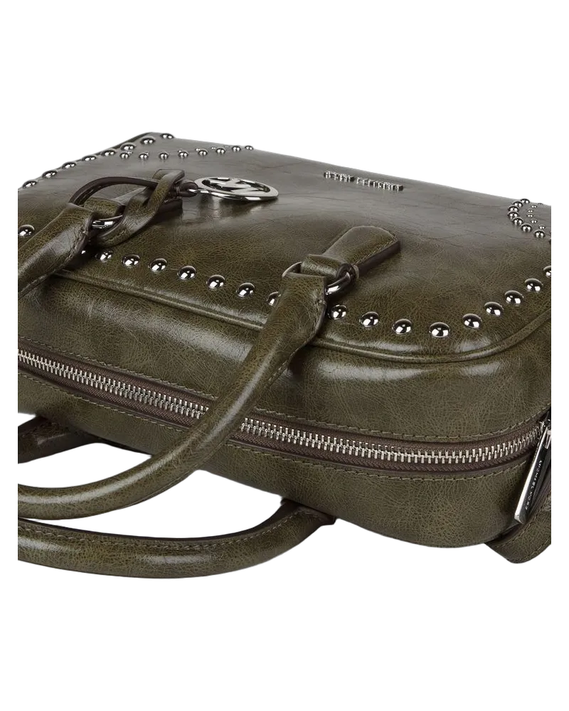 Michael Kors Women's Satchel Olive Polyurethane Polyester Satchel-bags Green