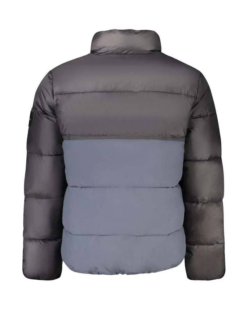 Calvin Klein Colorblock Puffer Down Jacket — Blue Blue