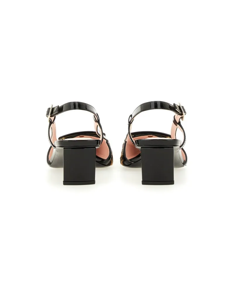 Roger Vivier Animal-Print Leather Pumps — Brown Brown