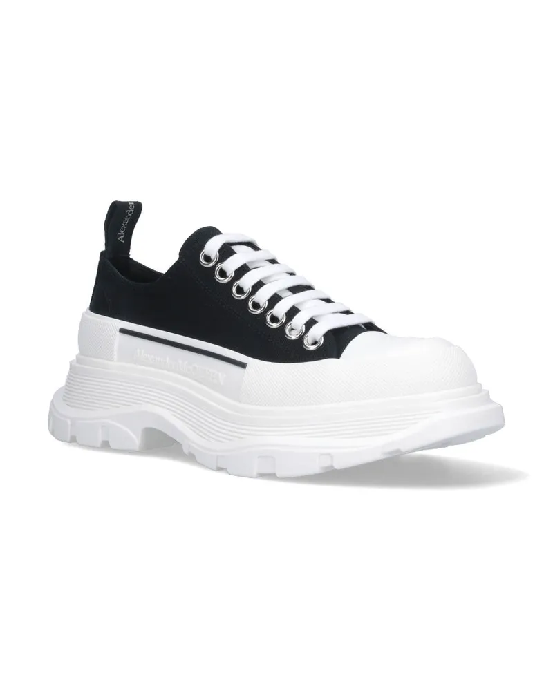 Alexander McQueen Women's Sneakers Black Cotton Black