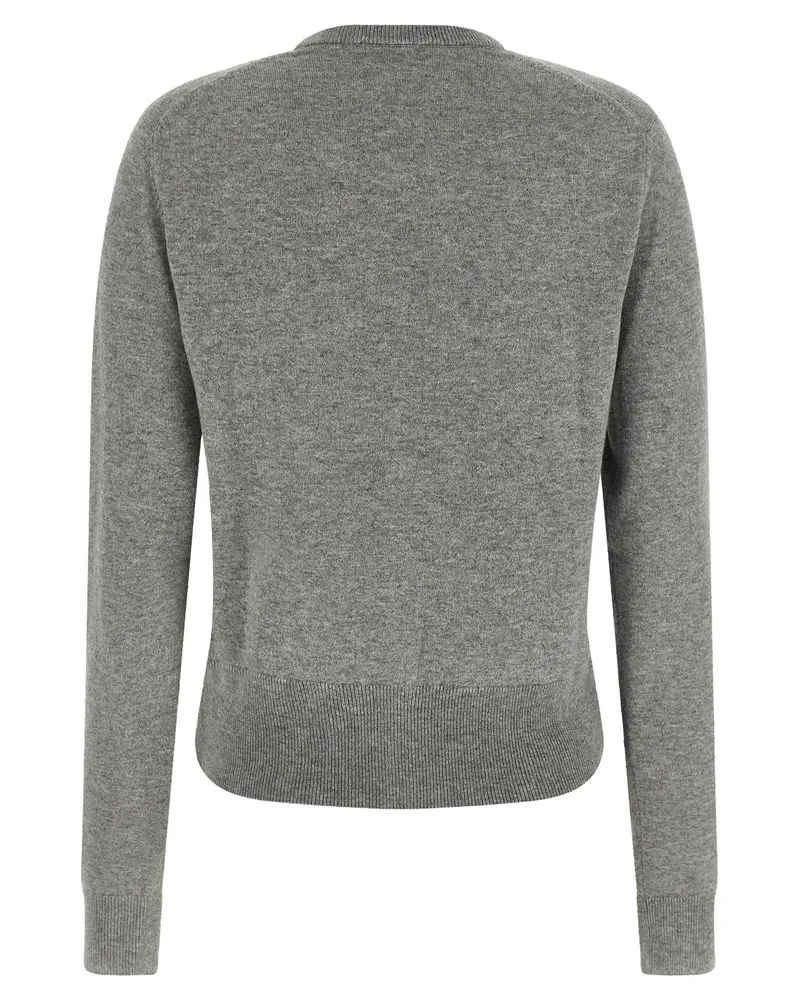 Dolce & Gabbana Logo-Button Cashmere Cardigan — Grey Grey