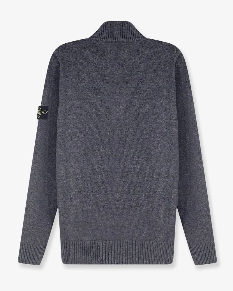 Stone Island Men's Sweater Virgin Wool Blend Grey Gray