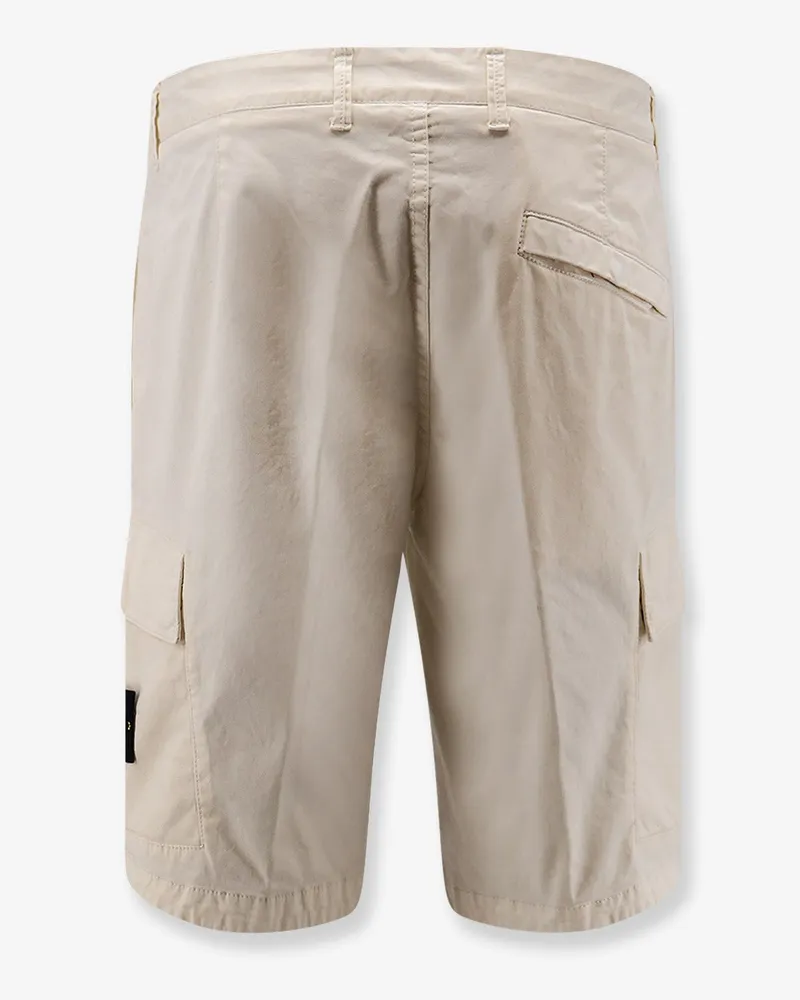 Stone Island Men's Organic Cotton Bermuda Shorts White White