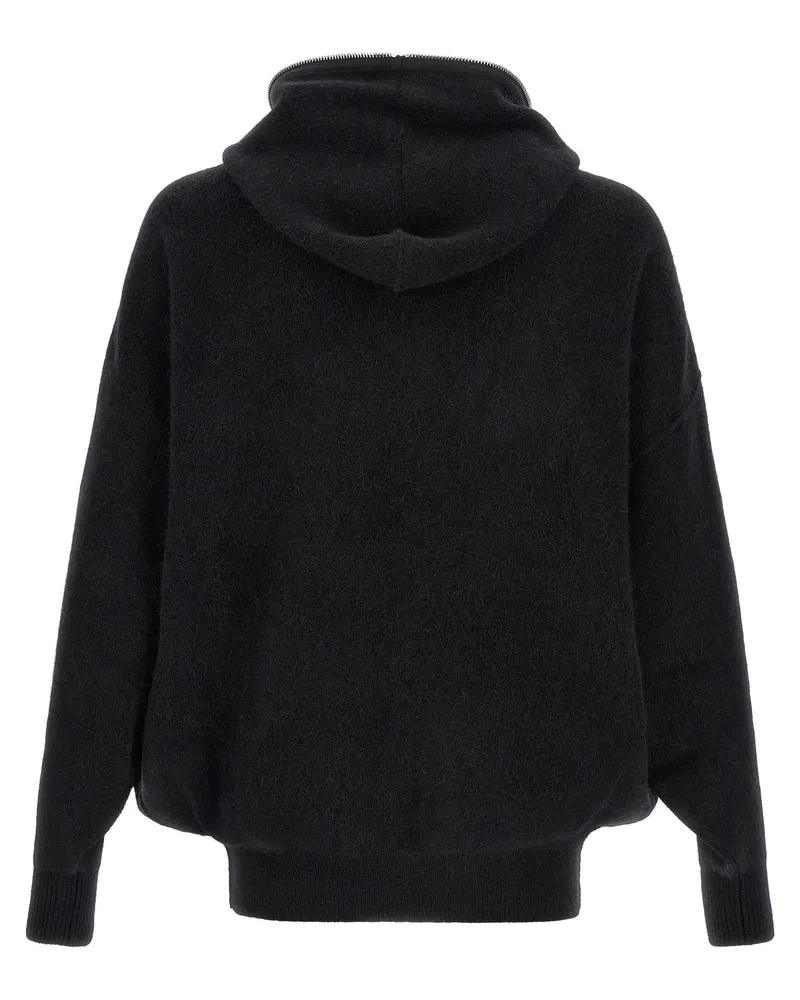 Rick Owens Gimp Hun Hoodie — Black Black