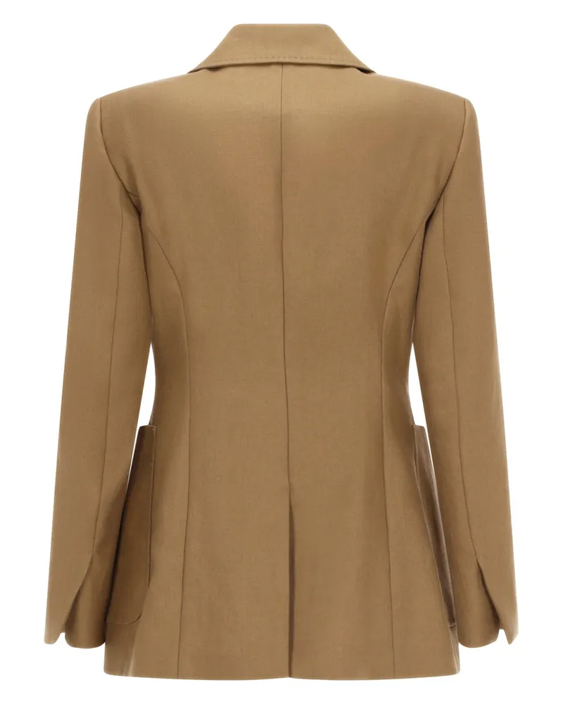 Max Mara Linen Blazer — Brown Brown