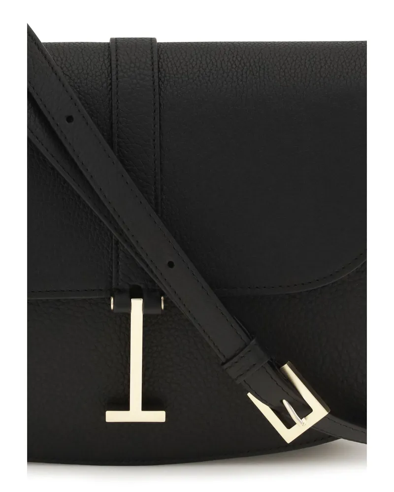 Tom Ford Grained Calf Leather Crossbody Bag — Black Black