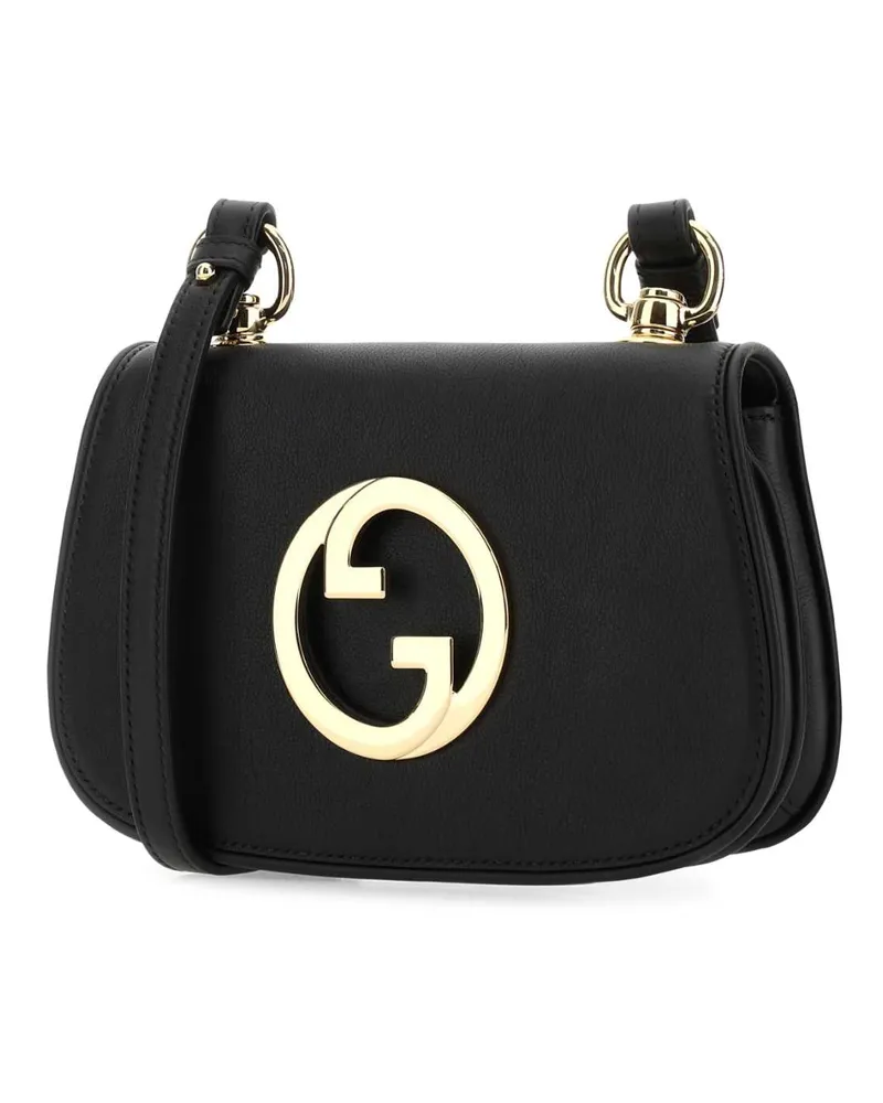 Gucci Women's Black Leather  Blondie Crossbody Bag Borse A Tracolla Black