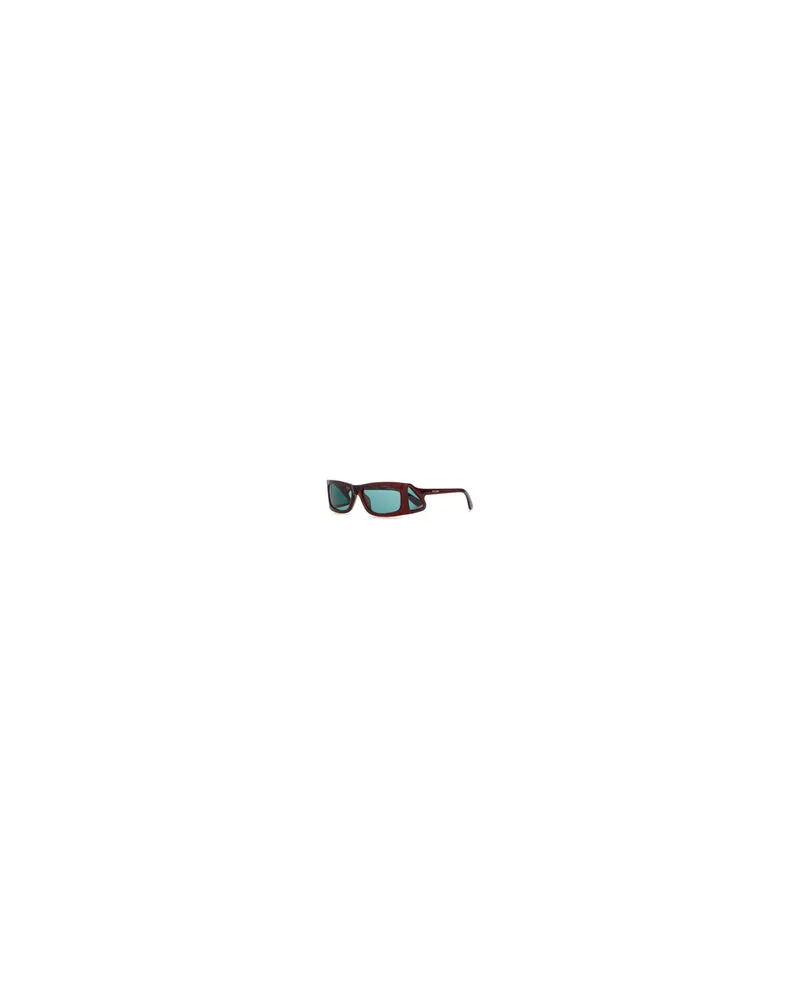 Prada Men's Burgundy Acetate Opr B03s Sunglasses Brownnylonfiber Exterior: Occhiali Da Sole Burgundy