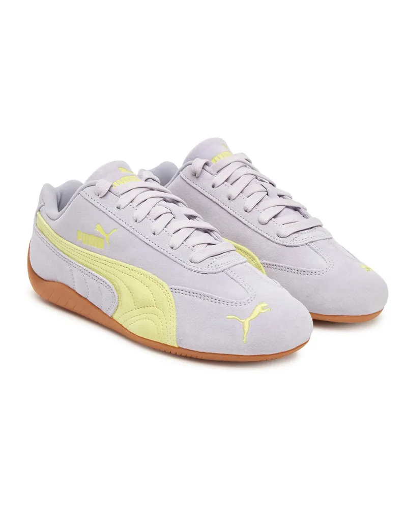 Puma Unisex Sneakers Speedcat Og Lilac-Fresh Yellow Purple Trainers Purple