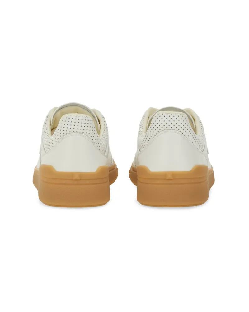 Valentino Garavani Perforated Nappa Leather Sneaker — White White