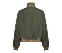 Military Twill Bomber Jacket — Green