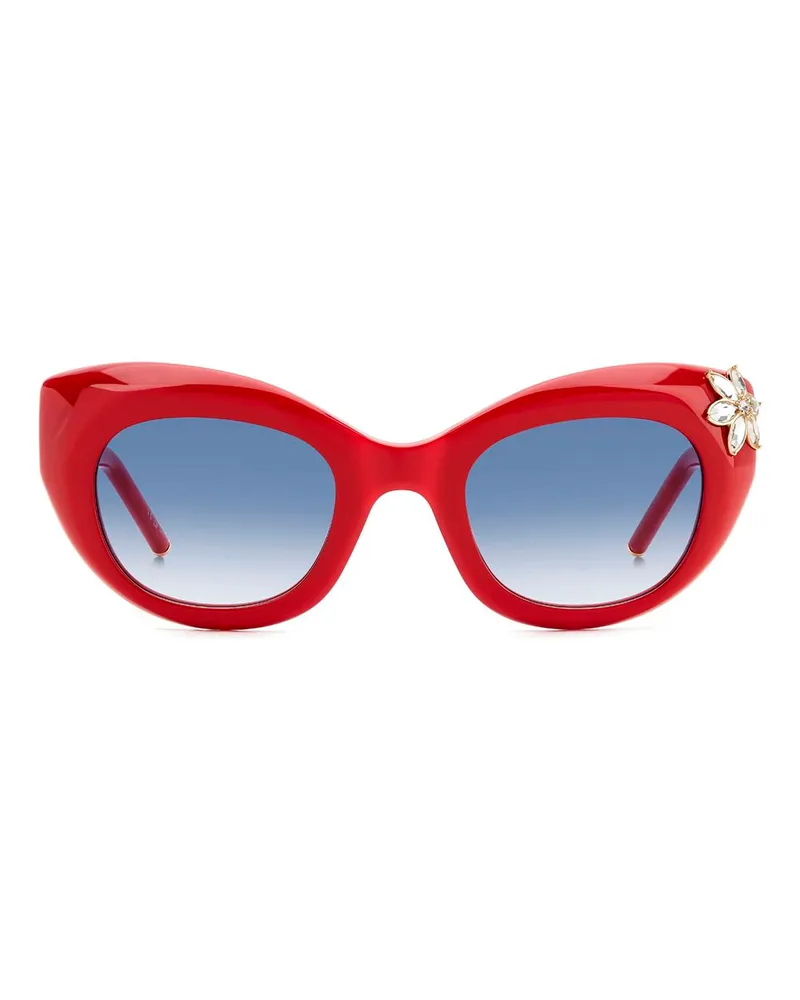 Carolina Herrera New York Women's Multicolor Acetate Sunglasses Red