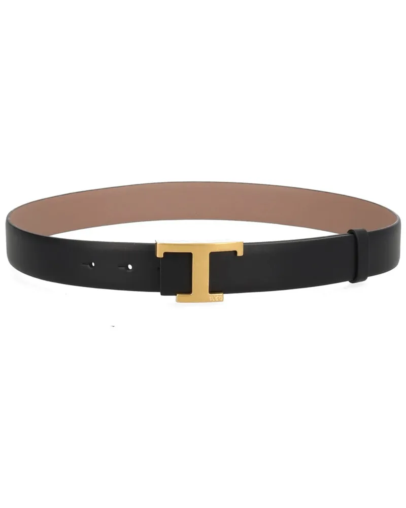 TOD'S T Timeless Belt — Black Black