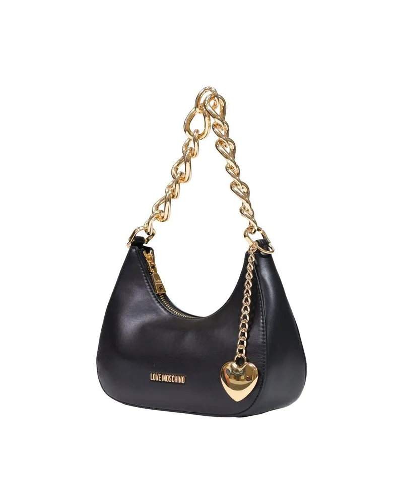Moschino Women's Black Polyester Handbag Bag Black