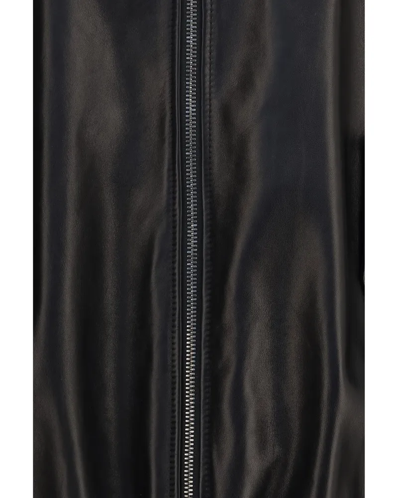 Brunello Cucinelli Women's Leather Jacket Black Lamb Ovis Aries Black