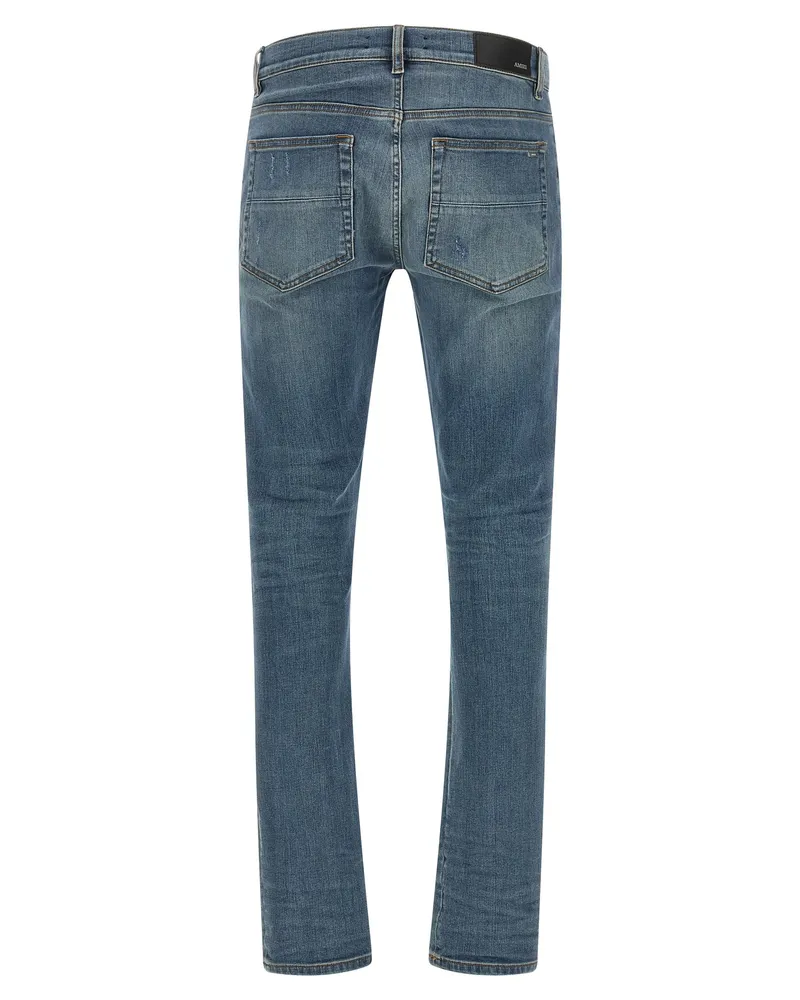 Amiri Distressed Cotton Jeans — Blue Blue