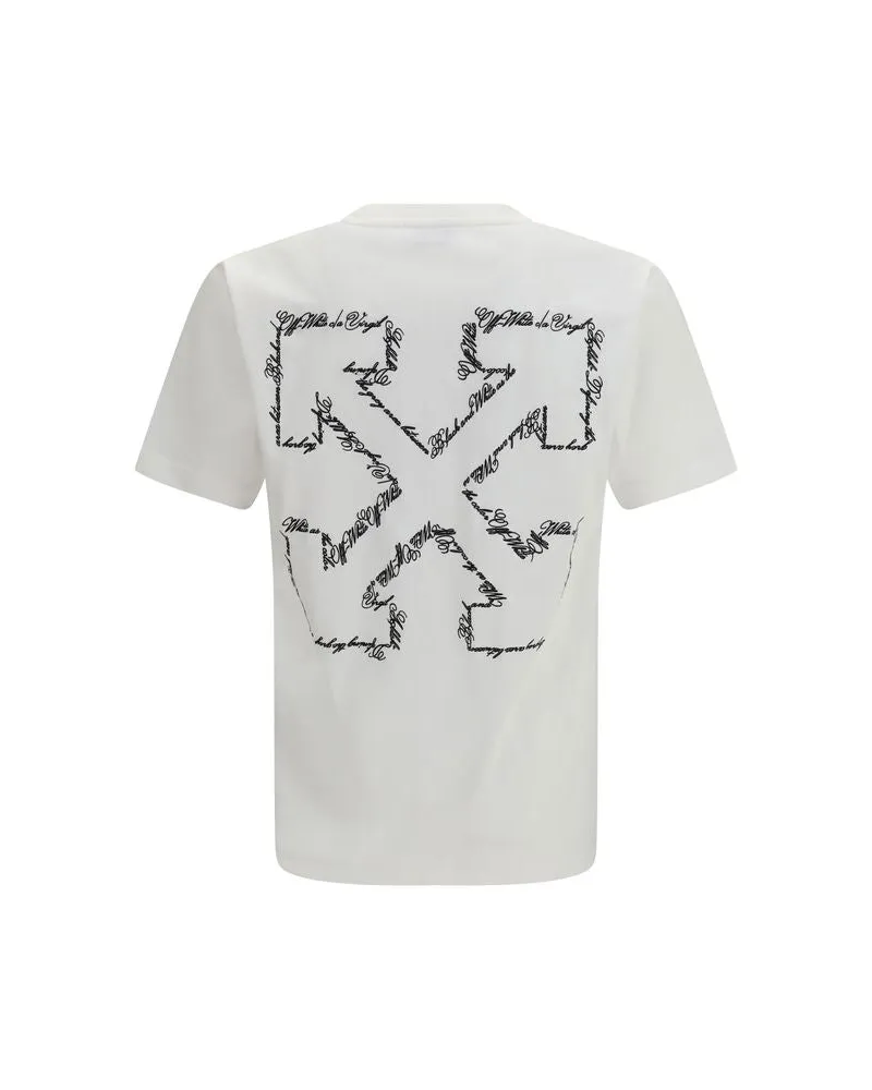 OFF-WHITE Men's White Cotton T-Shirt White