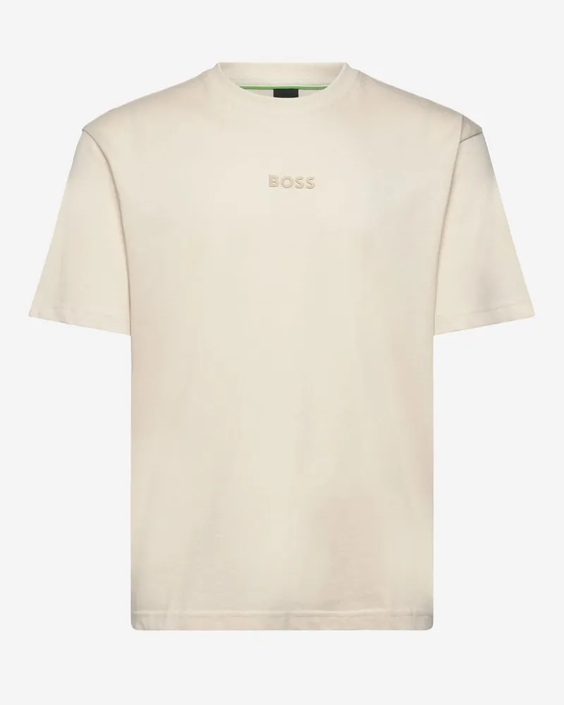 HUGO BOSS Cotton T-Shirt — Beige Beige