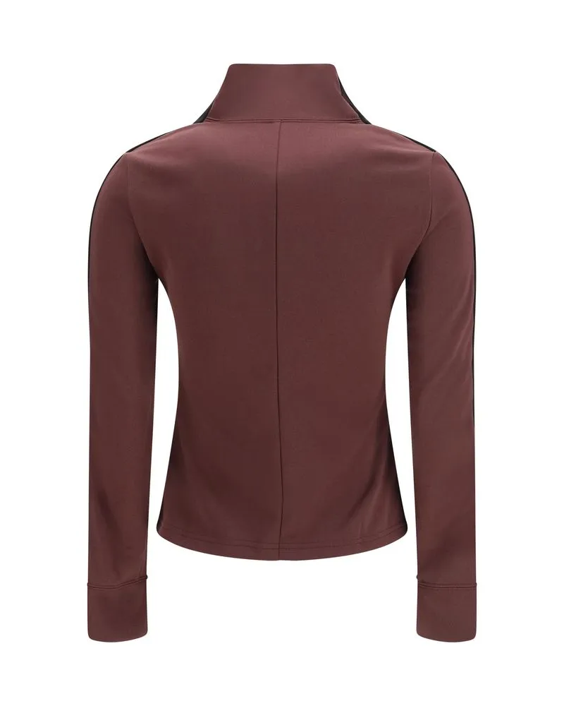 Courrèges Women's Bordeaux Polyester Sweatshirt Clothing Bordeaux