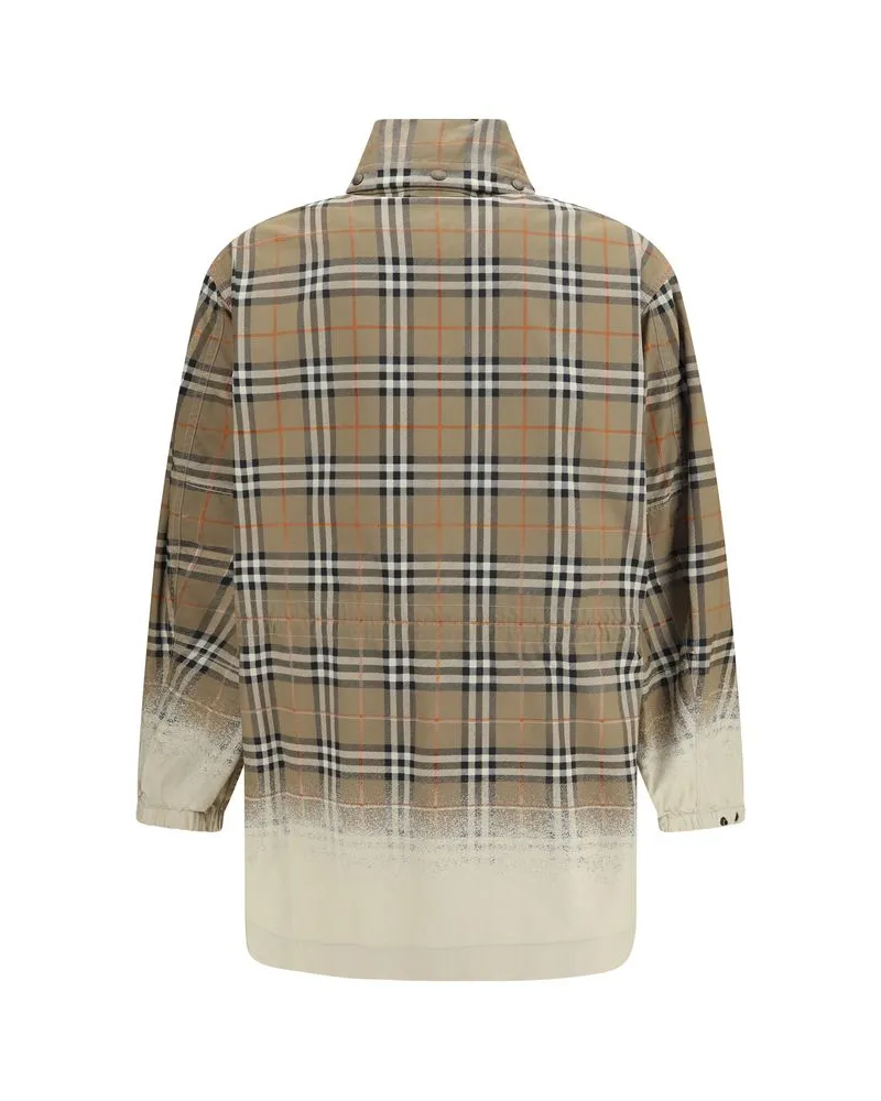 Burberry Men's Beige Cotton Parka Clothing Beige