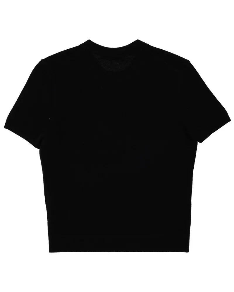 Alexander Wang Logo Wool T-Shirt — Black Black