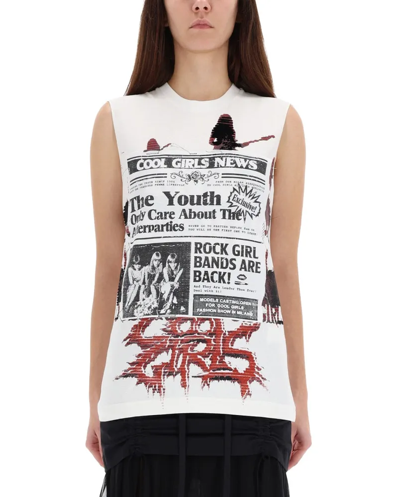 Dolce & Gabbana Printed Cotton T-Shirt — White White